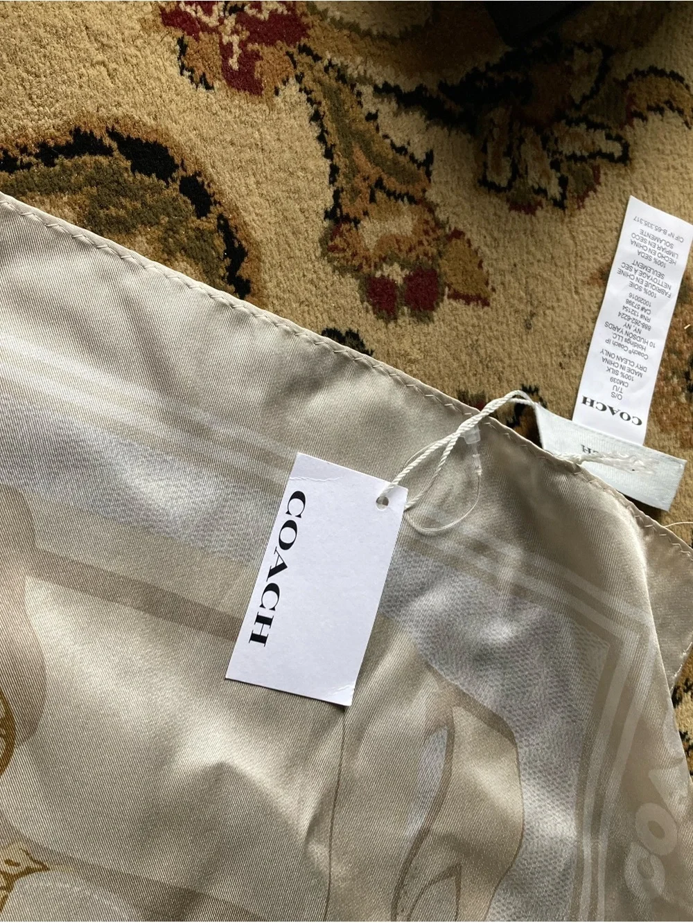 Coach Tabby Bag  Silk Scarf
